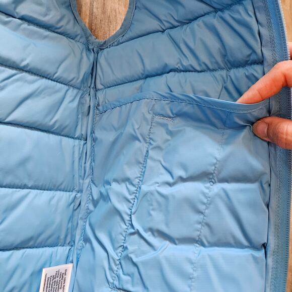Hanna Andersson Superlight Down Puffer Vest Size 120 6-7 Blue Packable NEW - Picture 6 of 9